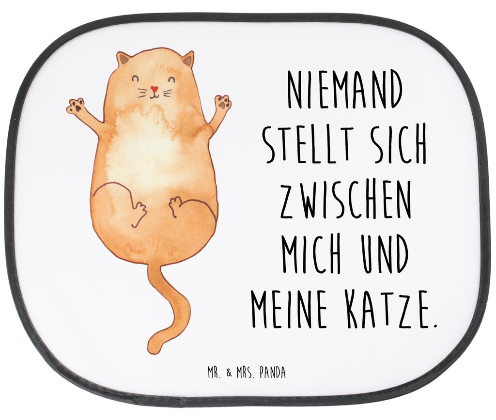 Mr. & Mrs. Panda Sonnenschutz Auto Katze Umarmen - Weiß - Geschenk, Hitzeschutz, fenster, Cat, Haustier, Katzen, für, Sonnenblende, Cats