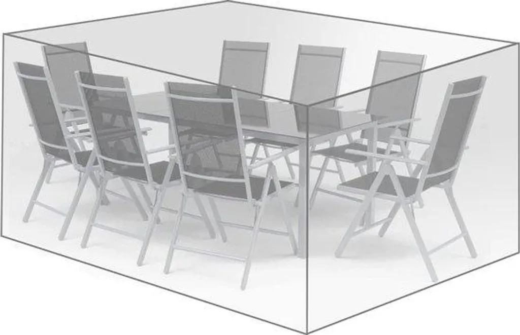 Housse mobilier de jardin 250x210x90 cm pour protéger du vent et pluie