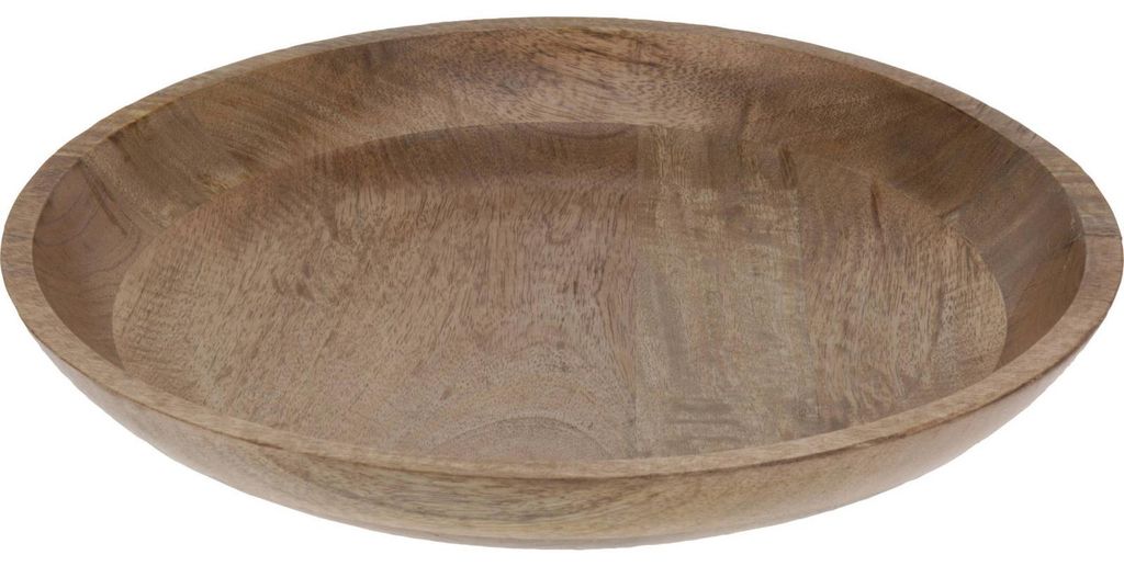 Runder Holzteller 40x7 cm dekorative Schale Teller Produktbild 