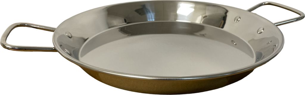Paellapfanne Grillpfanne von Grillplanet 47 cm Edelstahl Produktbild 