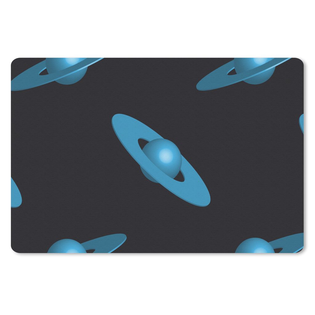 MuchoWow Mauspad Mousepad Planeten - Blau - Kinder - Design 27x18 cm - Mousepads - Maus Mat - Pad - Mausunterlage - Büroartikel - Desk Matten