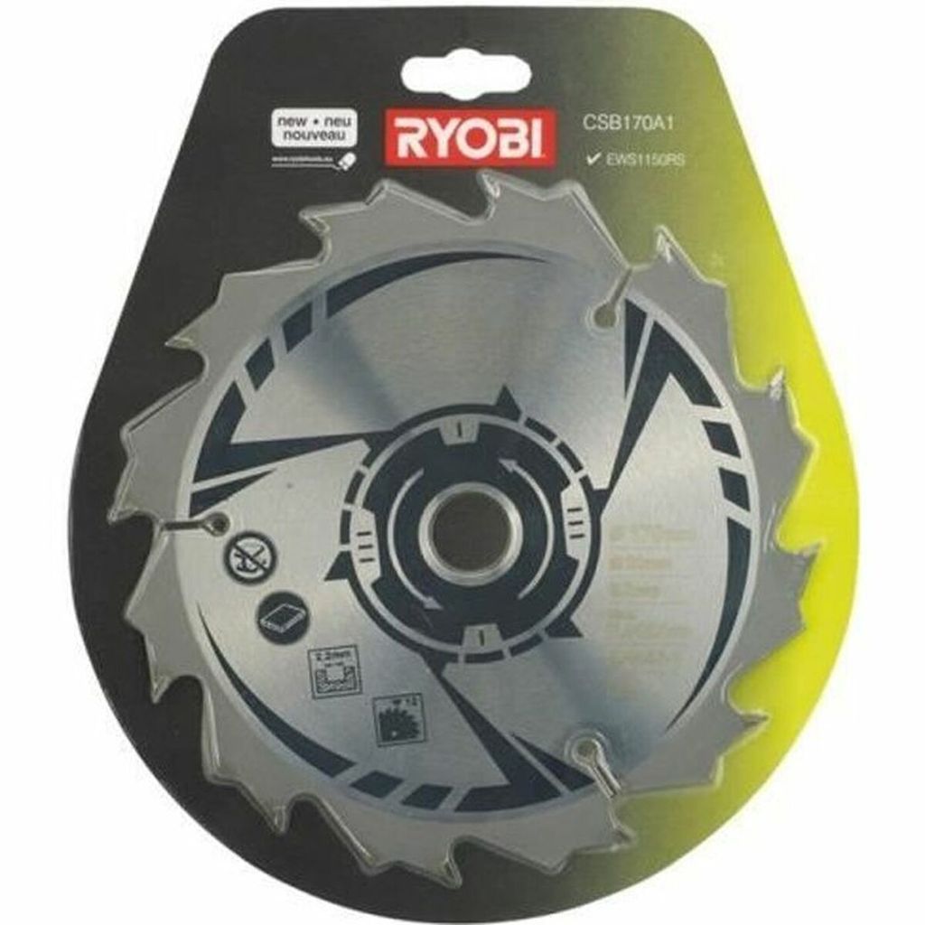 Ryobi CSB170A1 HM-Sägeblatt Kreissägeblatt 12 Zähne O 170x20 mm