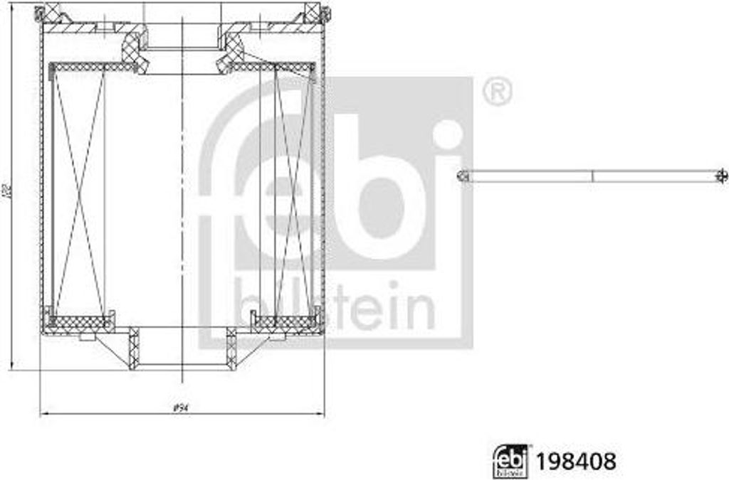 Kraftstofffilter FEBI BILSTEIN 198408 passend für MERCEDES-BENZ SPRINTER 3-t Kasten (903) Anschraubfilter