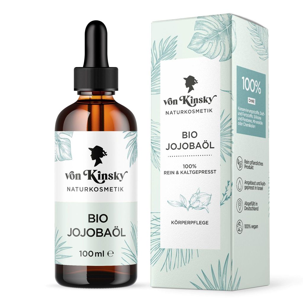 VON KINSKY Bio Jojobaöl rein für Haut und Haare Produktbild 