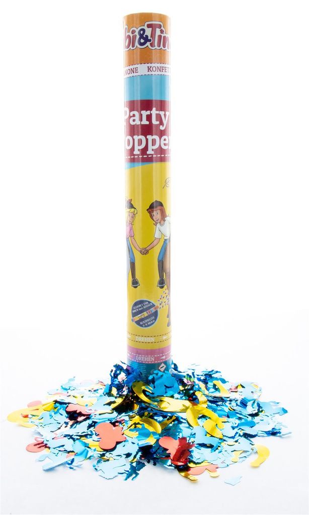 Bibi & Tina Party Popper 40cm bunt Konfettikanone mit Produktbild 