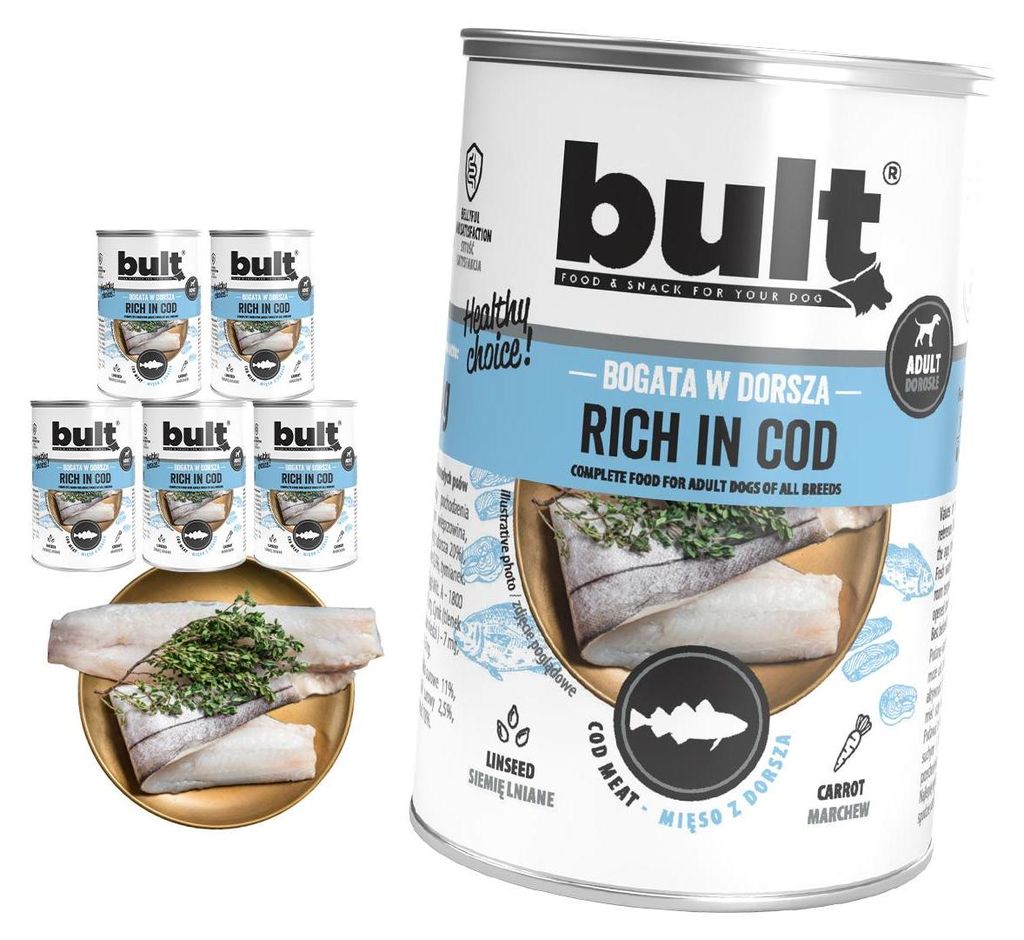 BULT | Krmivo pro psy z tresky – sada mokrého krmiva, 6 Obrázek produktu 