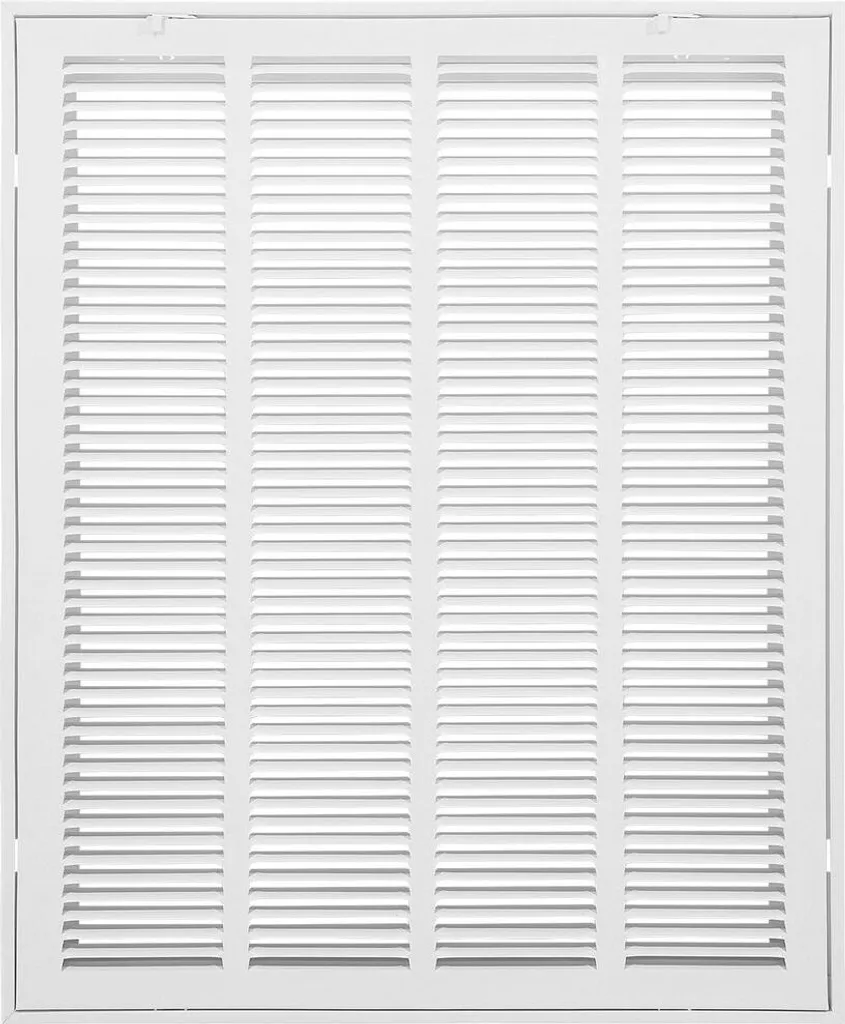 Grille de filtre à air de retour 20x25 pouces en acier blanc robuste