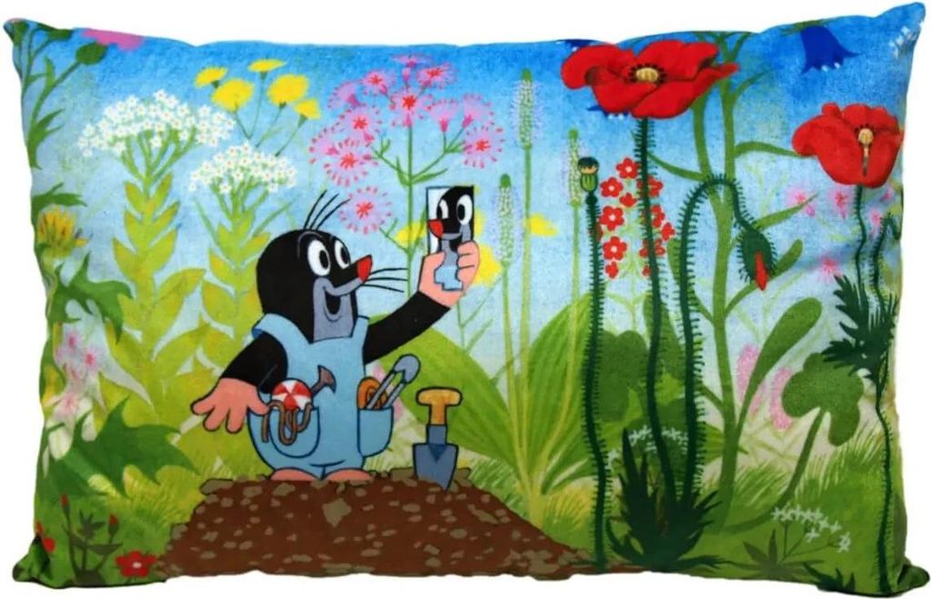 Kissen der kleine Maulwurf mit Hose, 45x30cm - Kinderkissen