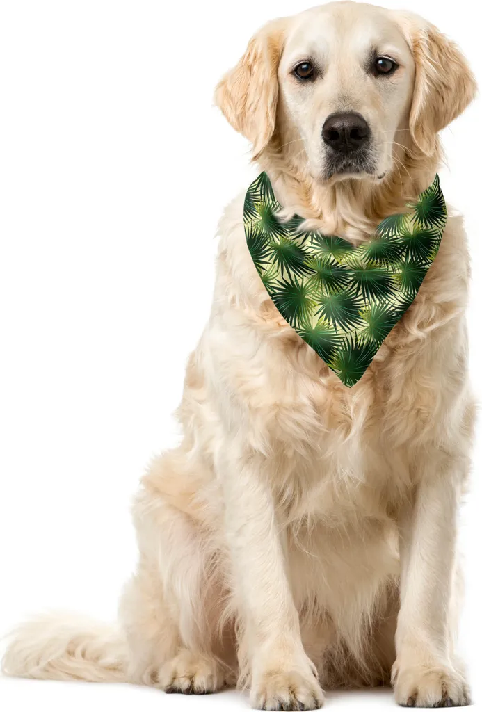 Bandana Tropicale Cani ABAKUHAUS 40x40cm - Design Esotico Lavish