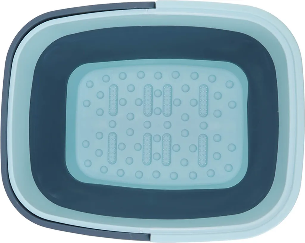 Vasca pieghevole del piede, vasca portatile del piede, secchio del bagno di massaggio del piede, vasca del bagno del piede del silicone, bacino della stazione termale del piede, vasca di massaggio del piede della famiglia - 3