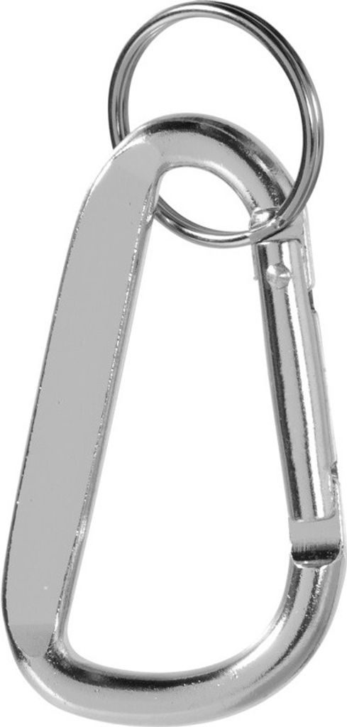 "Timor" Recyceltes Aluminium Karabiner-Schlüsselanhänger PF4253 (Einheitsgröße) (Silber)