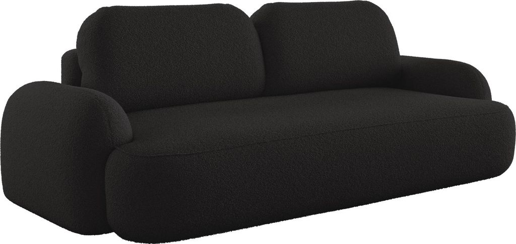 MOHYLA Zweisitzer-Schlafsofa – schwarz
