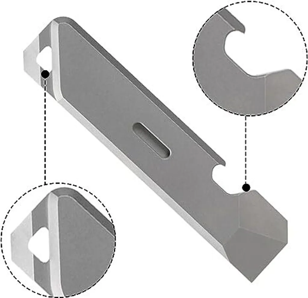 Mini barra a leva, multitool in lega di titanio apribottiglie EDC ingranaggio portachiavi strumenti campeggio escursionismo giardino riparazione