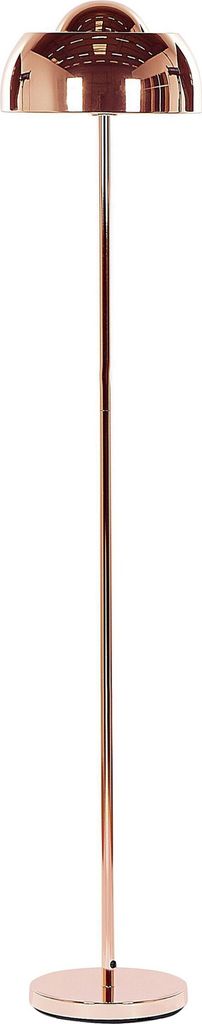 BELIANI Stehlampe Kupferfarben 148 cm aus Stahl mit langem Kabel mit Schalter rund Industrie Look Modernes Design