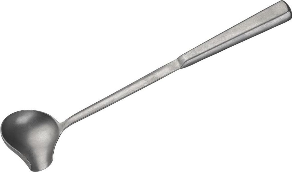 APS 75925 Saucengießlöffel CLASSIC, Edelstahl, 7 x 5,5 cm, Griff 22 cm, Vintage-Look
