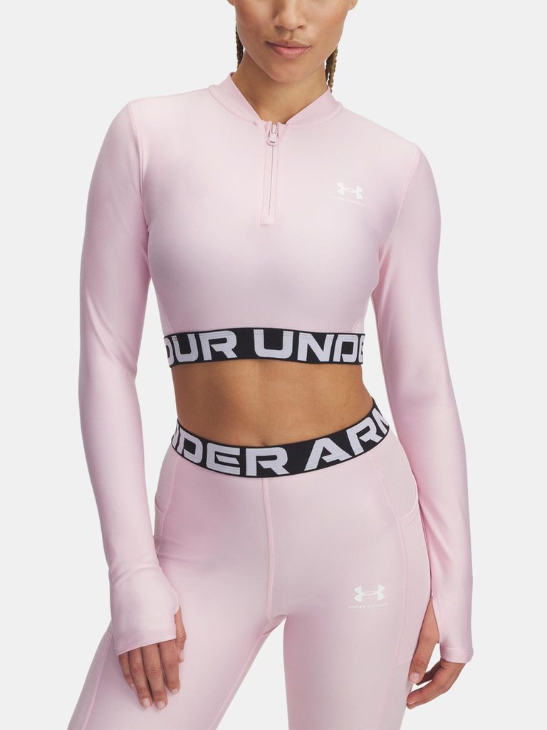 Under Armour Heatgear Rib 1/4 Zip Ls T-Shirt für Damen 1388692-647__XL
