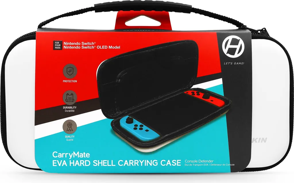 Sacoche de Voyage pour Nintendo Switch Blanche : Protection Rigide EVA