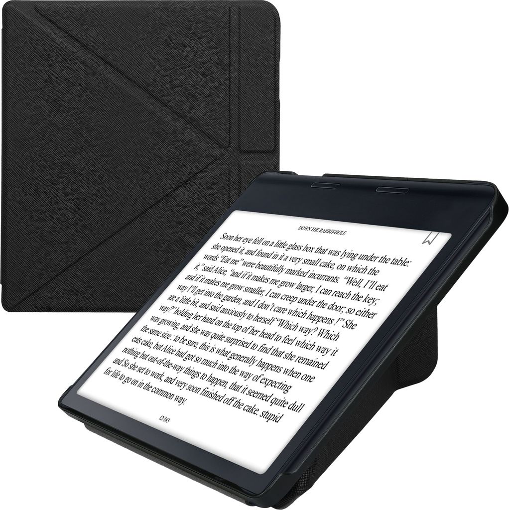 kwmobile Schutzhülle für Kobo Sage Hülle - Kunstleder Case - eReader Klapphülle mit Auto Sleep Funktion - Cover mit Ständer - Schwarz
