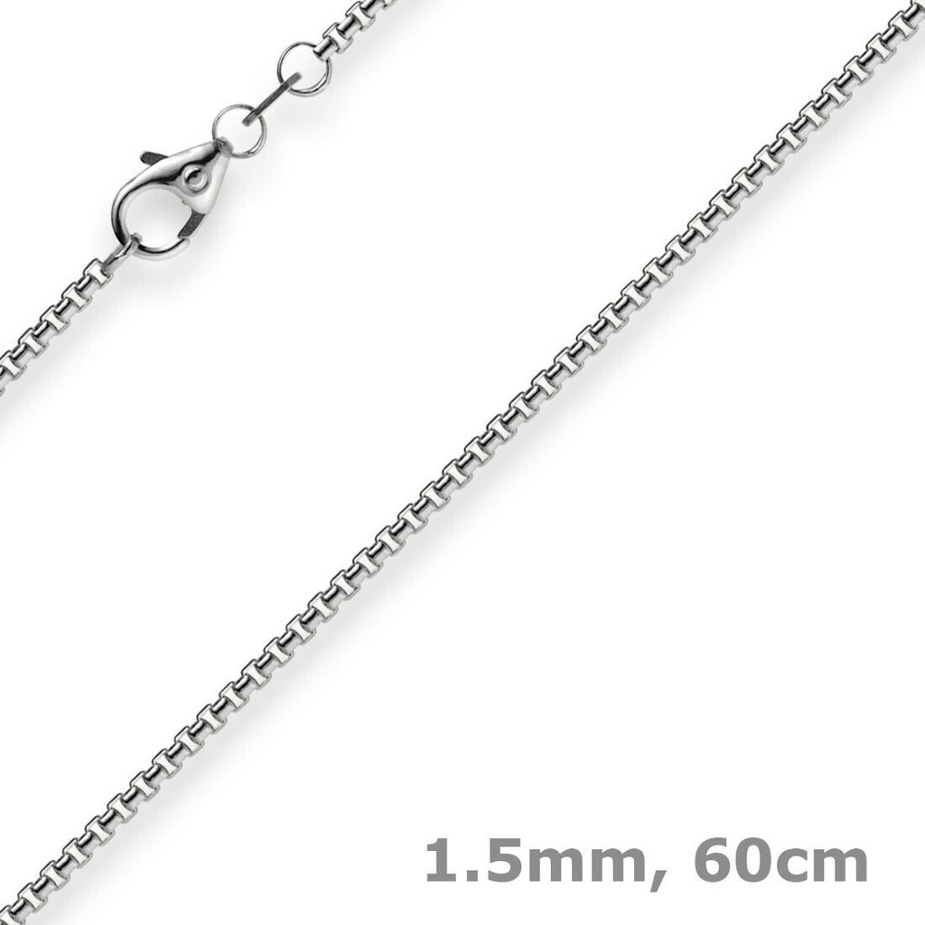 1,5mm Venezianerkette 585 Gold Weißgold Kette Collier Produktbild 