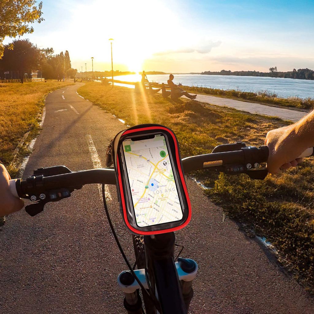 Wasserdicht Handyhalterung Handyhalter Fahrrad Lenkertasche Produktbild 9