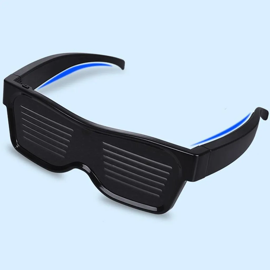 INF Lunettes LED Bluetooth Personnalisables - Effets Lumineux RVB