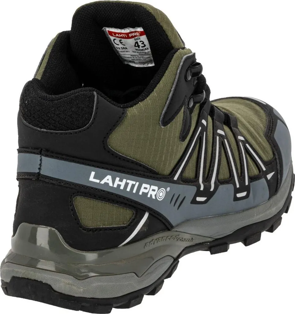 Bottines tricotées LAHTI O2 SRA Vert Noir Gris Taille 39 Norme CE