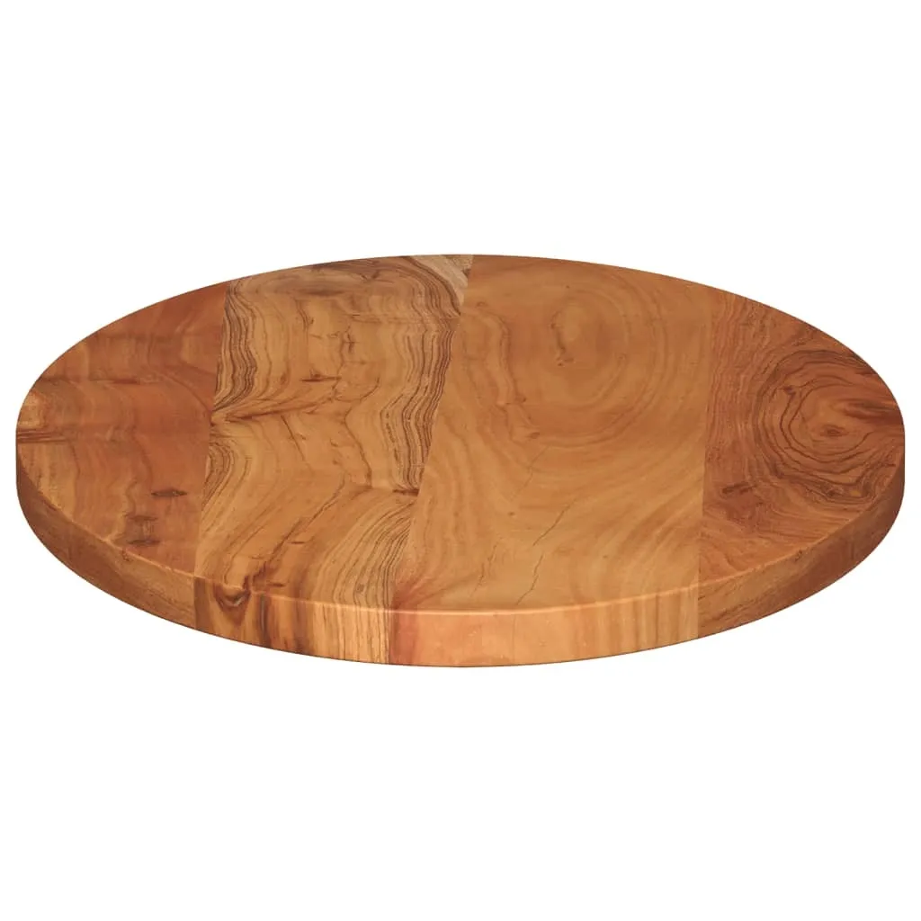 Piano del tavolo 90x40x3,8 cm ovale in legno massiccio di acacia
