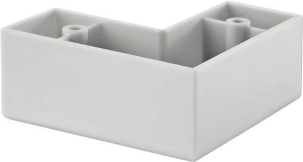 Tarrox Möbelfuß eckenbündig 25 x 60 x 60 mm, grau