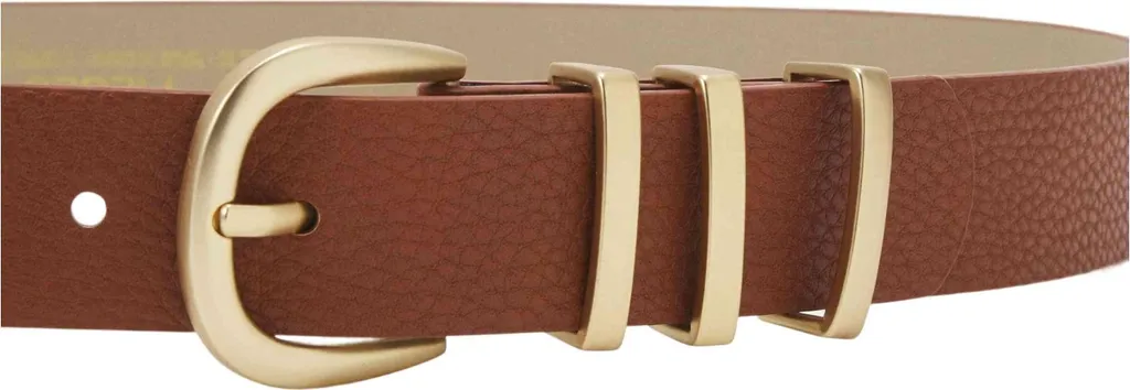 Ceinture Pieces 17082261 Cognac : maintenez votre pantalon avec style