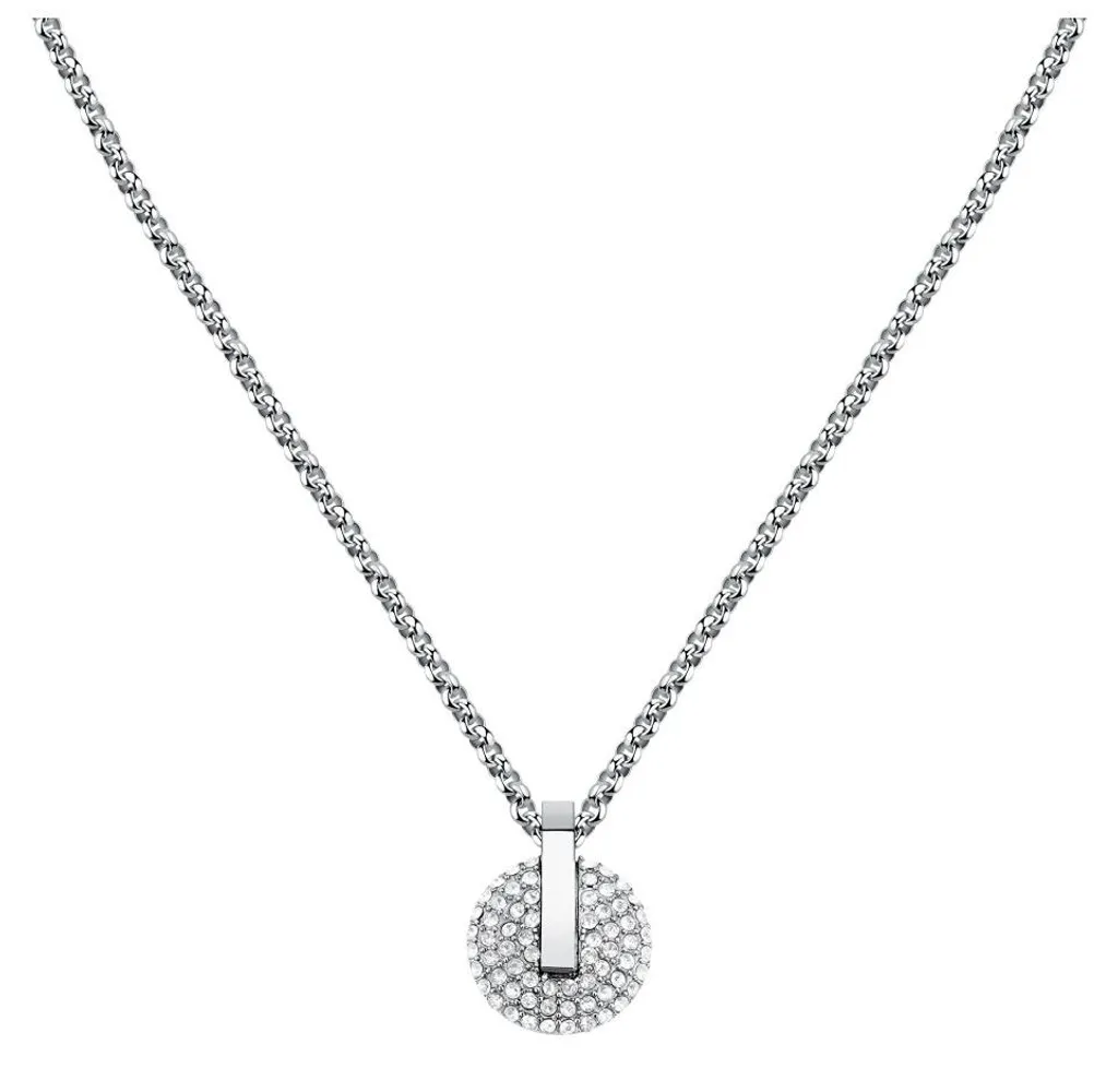 Collier Argenté Scintillant T-Round TJAYF06 - Cadeau Idéal pour Femme