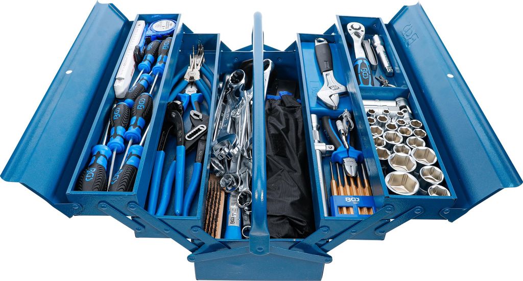 BGS technic Metal Tool Box incl. Tool Assortment, 24199 mm, 24,2 kg