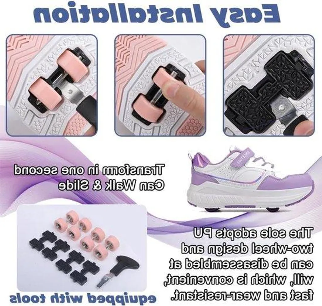 Roller pour enfants et adolescents noir 4 roues style sportif Onyx X