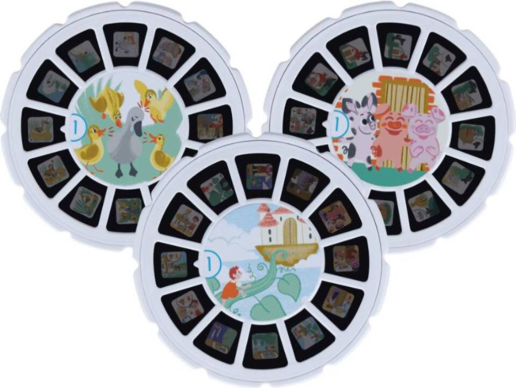 BigBen, Aufbewahrungsbox mit 3 Geschichtenscheiben für Storyteller, Bunt