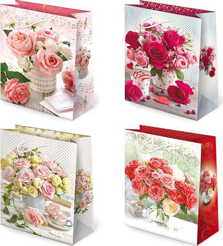 Dekorative Beutel T10-119 Blumen-Sträuße, 10 Stück – PAW S.C.