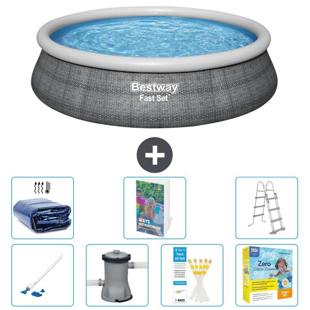 Bestway Fast Set Rund - 457x107 cm - 8-teilig S370