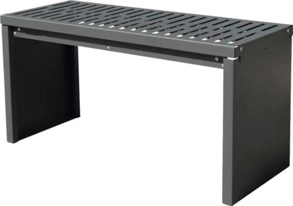 Gartenbank Palatino Bridge Metall 109 x 40 x 54 cm RAL 7016 anthrazitgrau