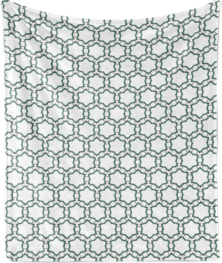 Coperta Pile Flanella ABAKUHAUS 175x230 cm - Design Floreale Minimal