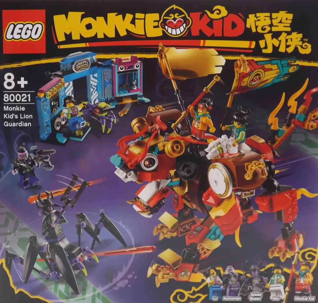 Jouet de Construction LEGO Monkie Kid 80021 Lion de Garde Articulé