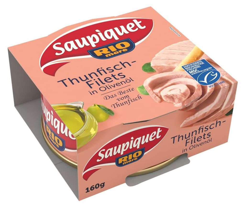 MSC Saupiquet Rio Mare Thunfisch Filets in Olivenoel Dose 160g