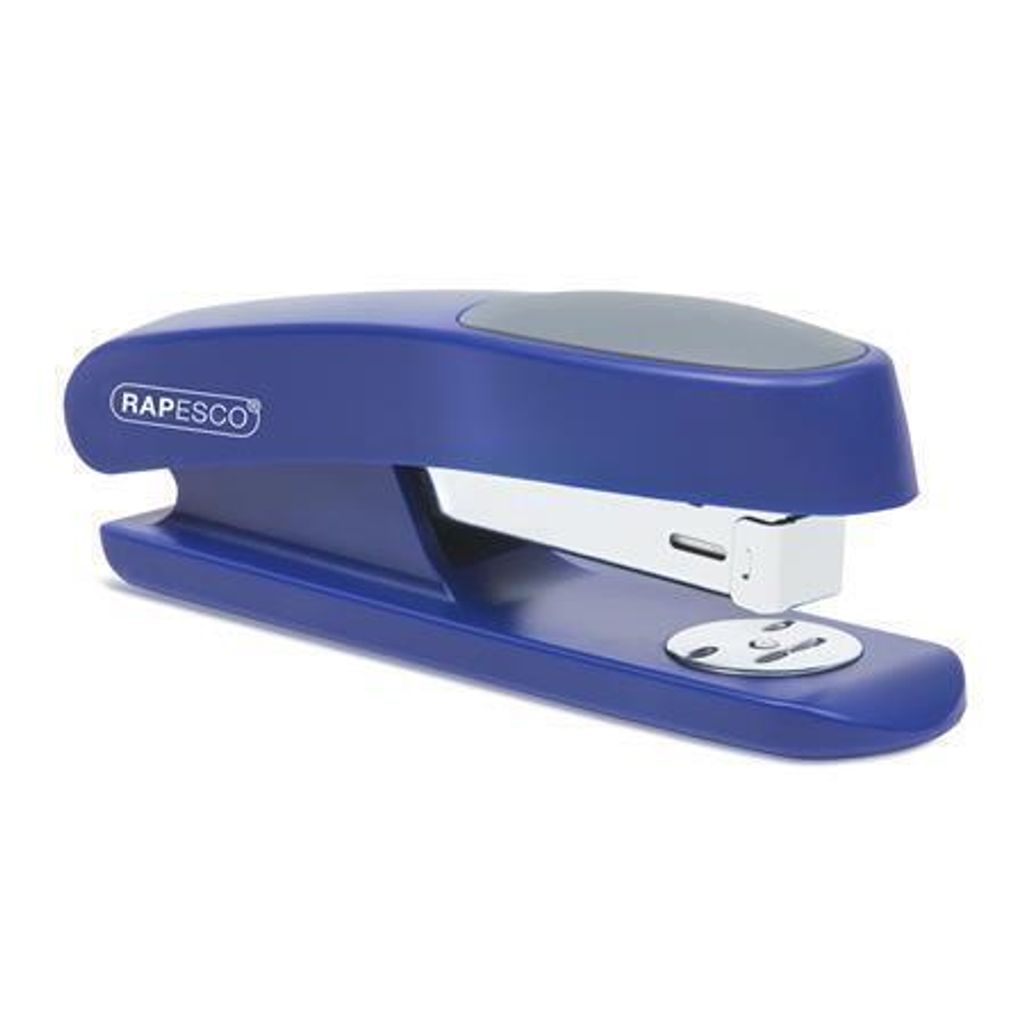 Hefter „Sting Ray Half-Strip“, 24/6, 26/6, 20 Blatt, Kunststoff, blau, RAPESCO