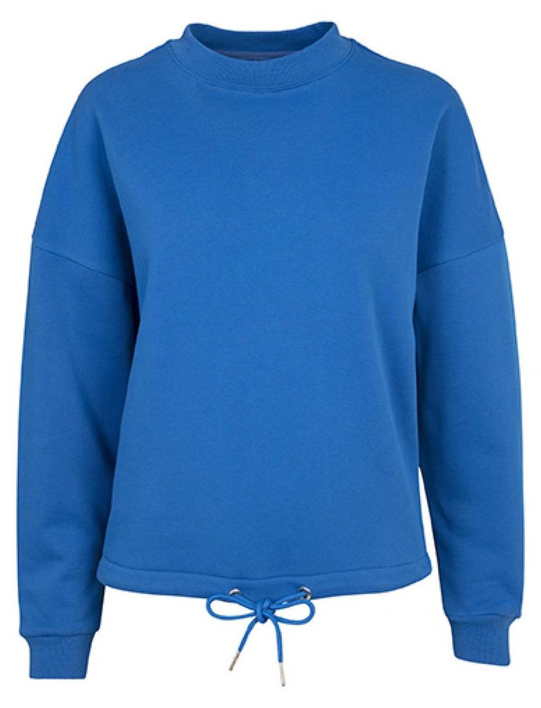 Build Your Brand BY058 | Damen Oversize Crewneck - Farbe: Cobaltblue - Größe: XS