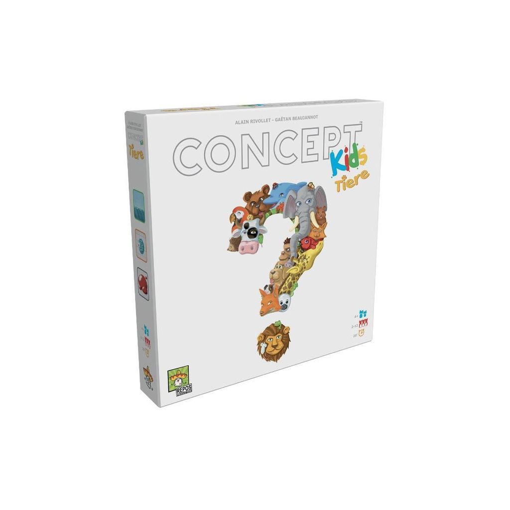 A product shot of the board game Concept Kids Tiere.
