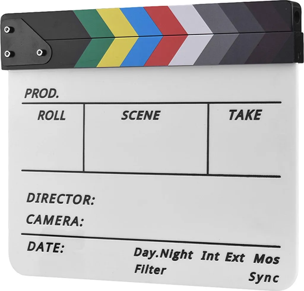 Clap Cinéma Effaçable Facilement - Synchronisation Vidéo Pro sans Traces - 5
