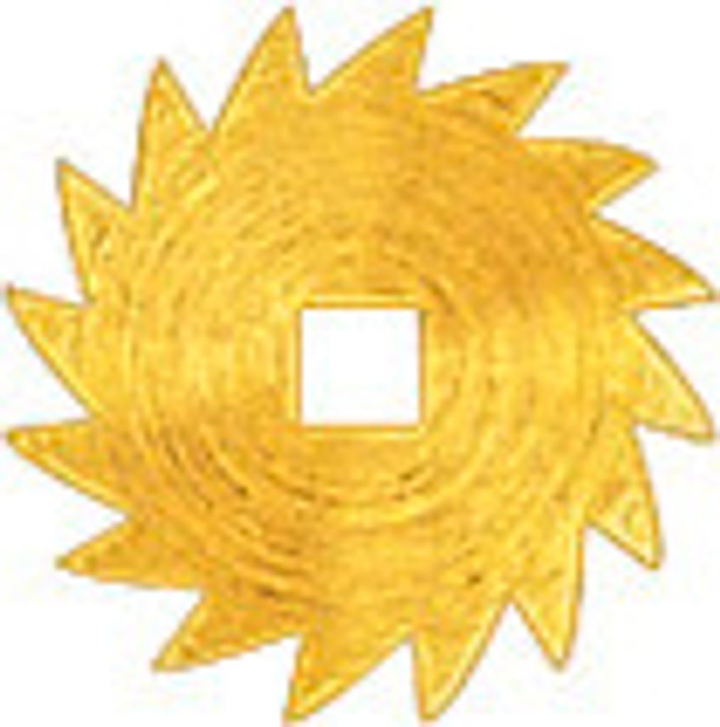 SELVA Sperrrad Messing Außen-Ø:19 Vierkantloch:3,0x3,0mm