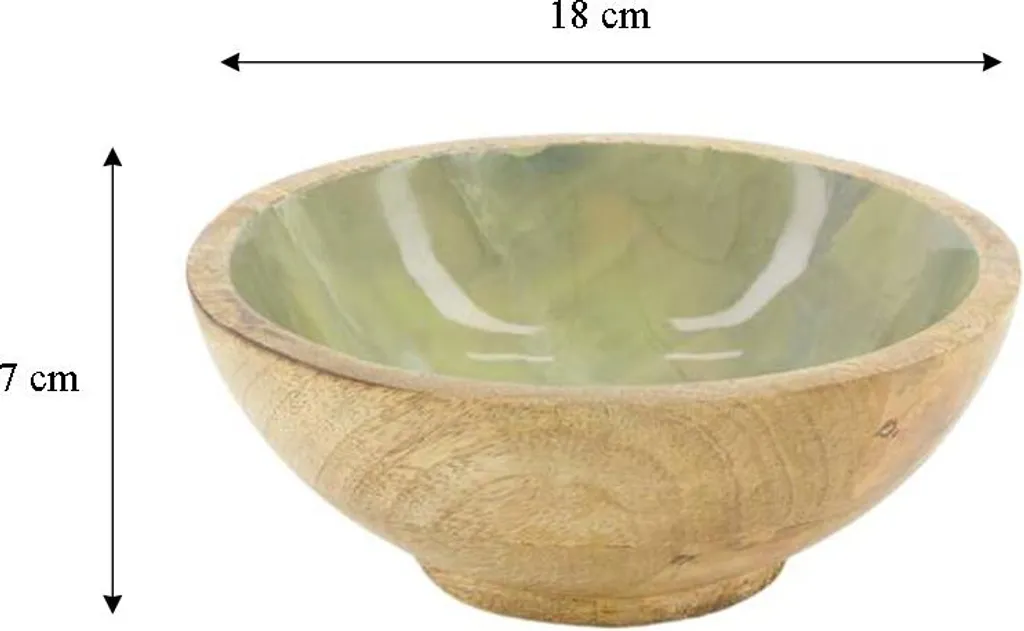 Bol de Présentation pour Apéritif et Fruits Secs en Bois de Manguier