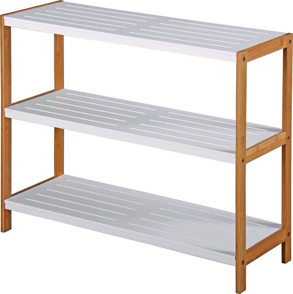 home24 Schuhregal - Bambus massiv / MDF Produktbild 