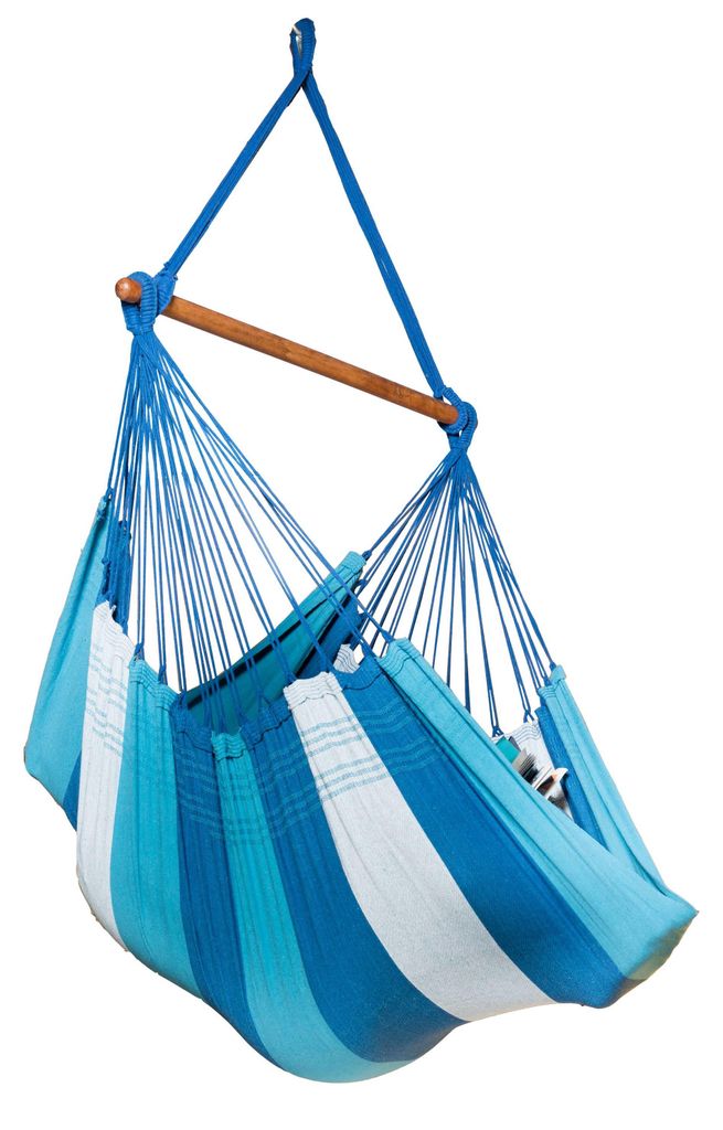 MacaMex Relaxa Oceano Hängestuhl Baumwolle blau Hängestuhl Produktbild 