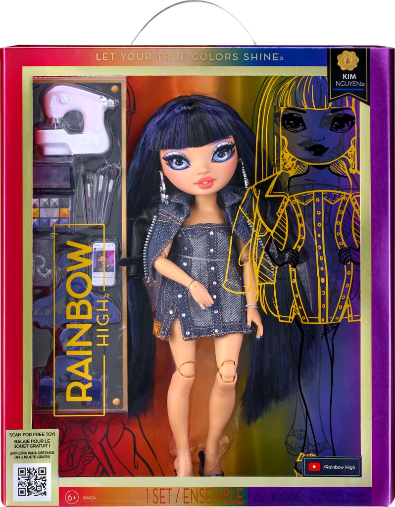 Bambola di moda Rainbow High Blue - Kim Nguyen Immagine del prodotto 