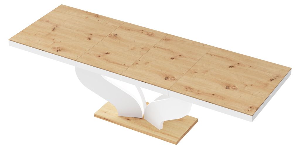 Design Esstisch Tisch HEB-222 Hochglanz ausziehbar 160 bis Produktbild 