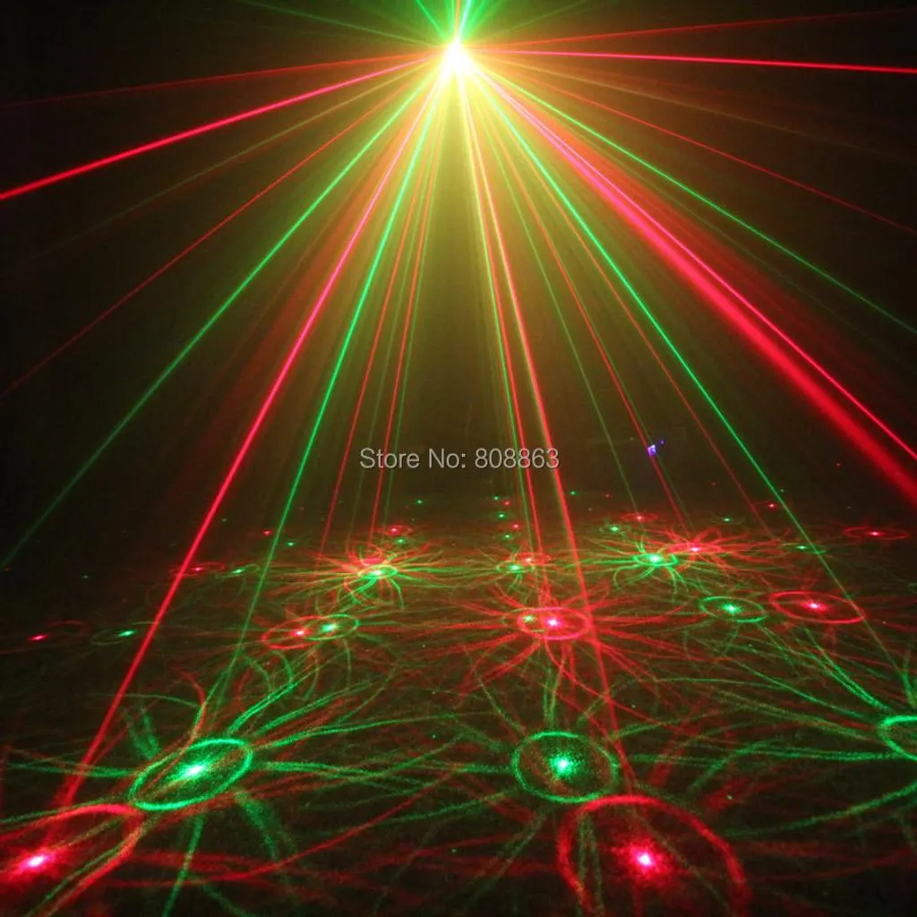 Projecteur laser extérieur avec télécommande et 4 motifs interchangeables - 4